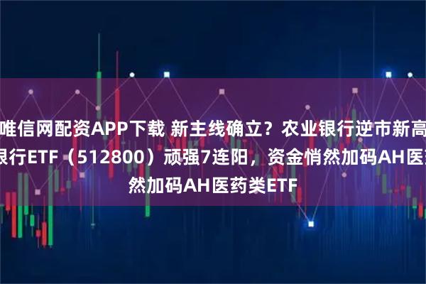 唯信网配资APP下载 新主线确立?农业银行逆市新高,百亿银行ETF(512800)顽强7连阳,资金悄然加码AH医药类ETF